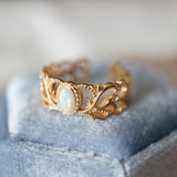 Viora™ - Anello Regolabile con Ali Celestiali in Opalina Rosa