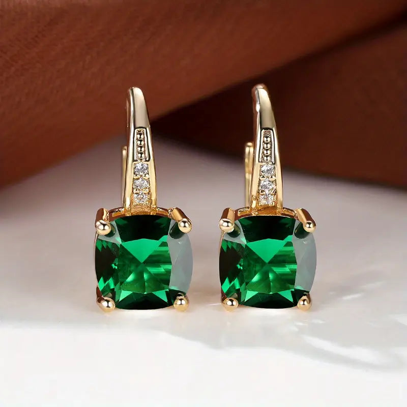 Pendientes de Aro de Piedra Mística | Oro