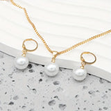 Set di Collana Elegante e Raffinata con Perle