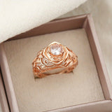 Avera™- Anello vintage con zirconia rosa