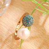 Anello di Bellezza con Perle e Turchese