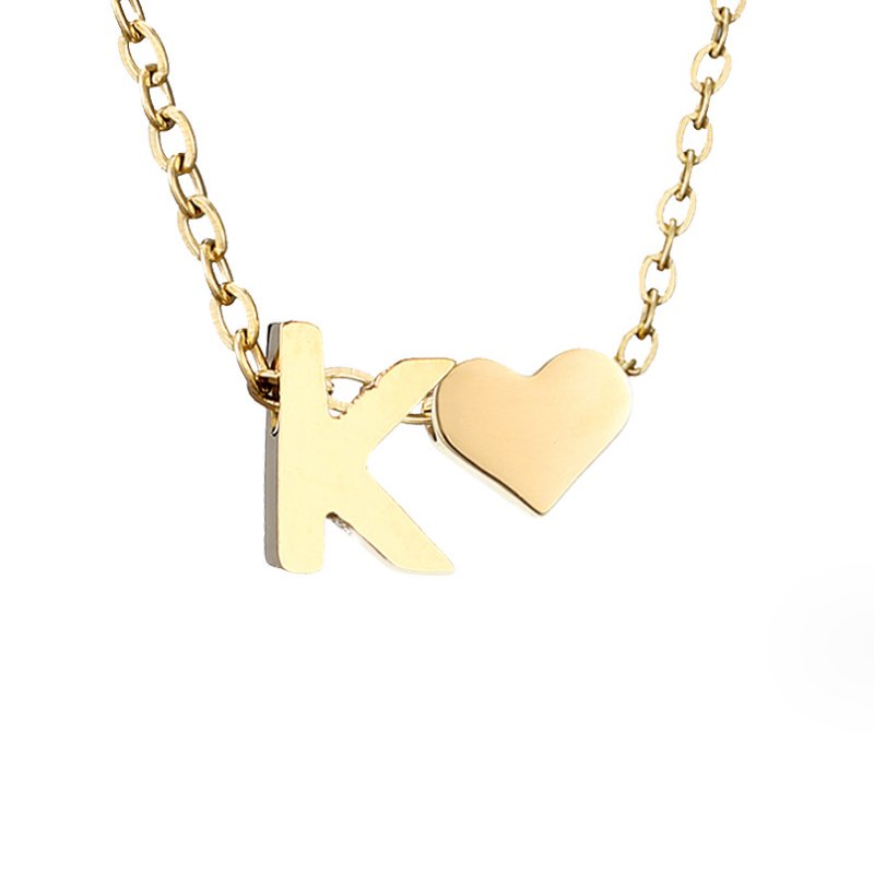 Collana in Oro con Amore e Lettera