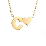 Collana in Oro con Amore e Lettera