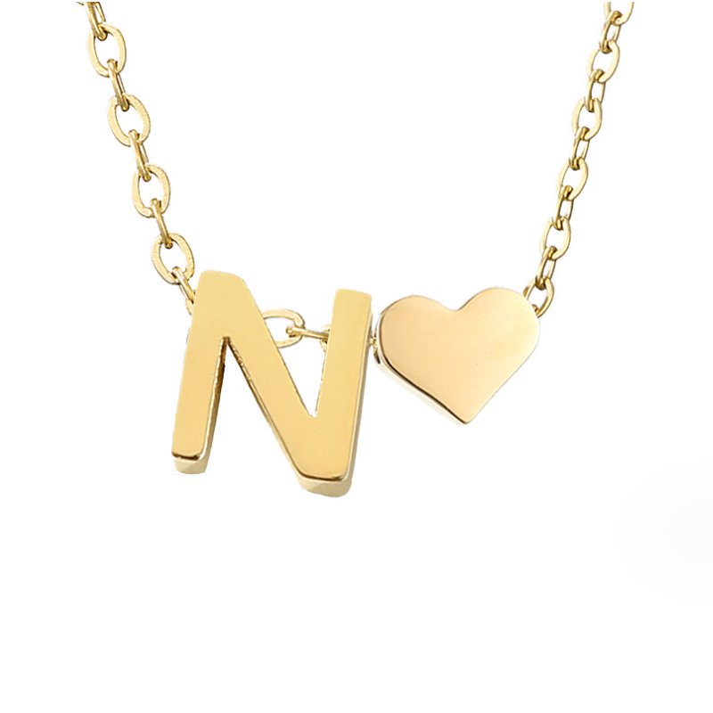 Collana in Oro con Amore e Lettera