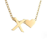 Collana in Oro con Amore e Lettera