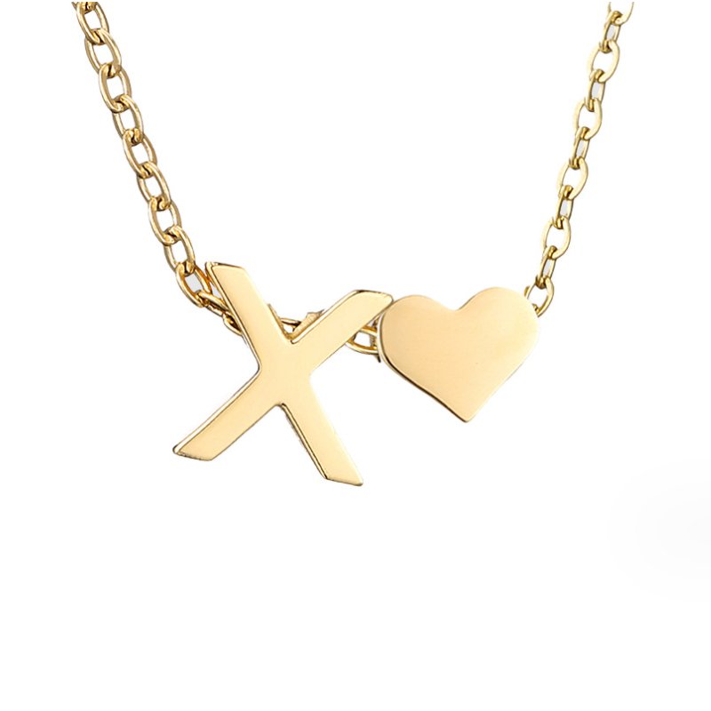 Collana in Oro con Amore e Lettera