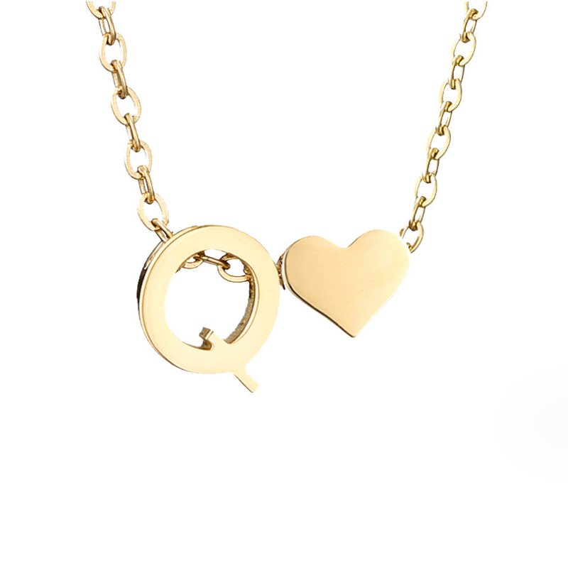 Collana in Oro con Amore e Lettera