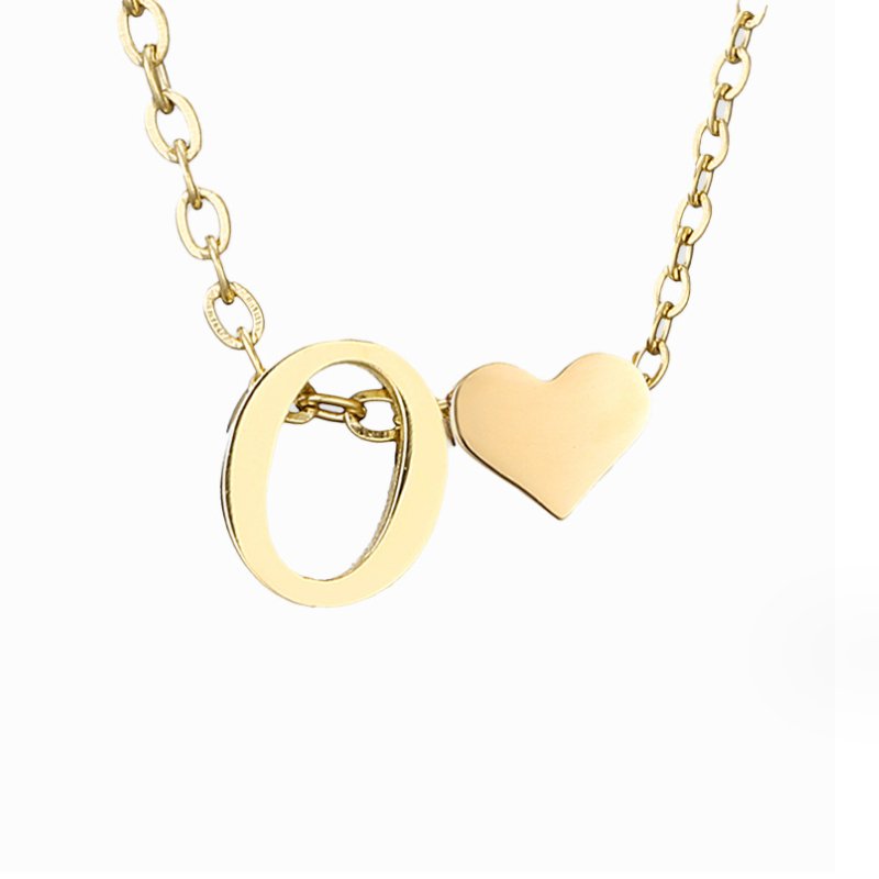 Collana in Oro con Amore e Lettera