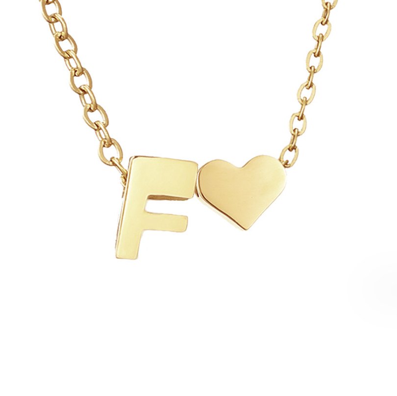 Collana in Oro con Amore e Lettera