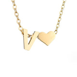 Collana in Oro con Amore e Lettera