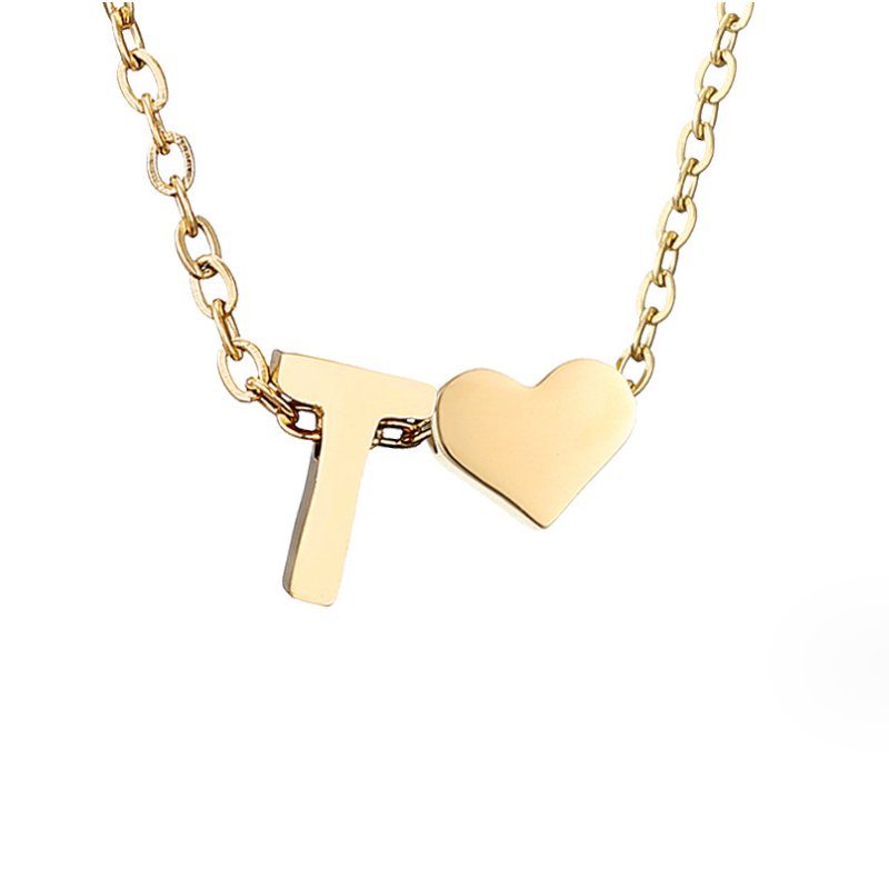 Collana in Oro con Amore e Lettera