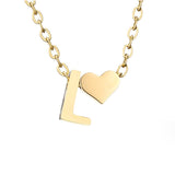 Collana in Oro con Amore e Lettera