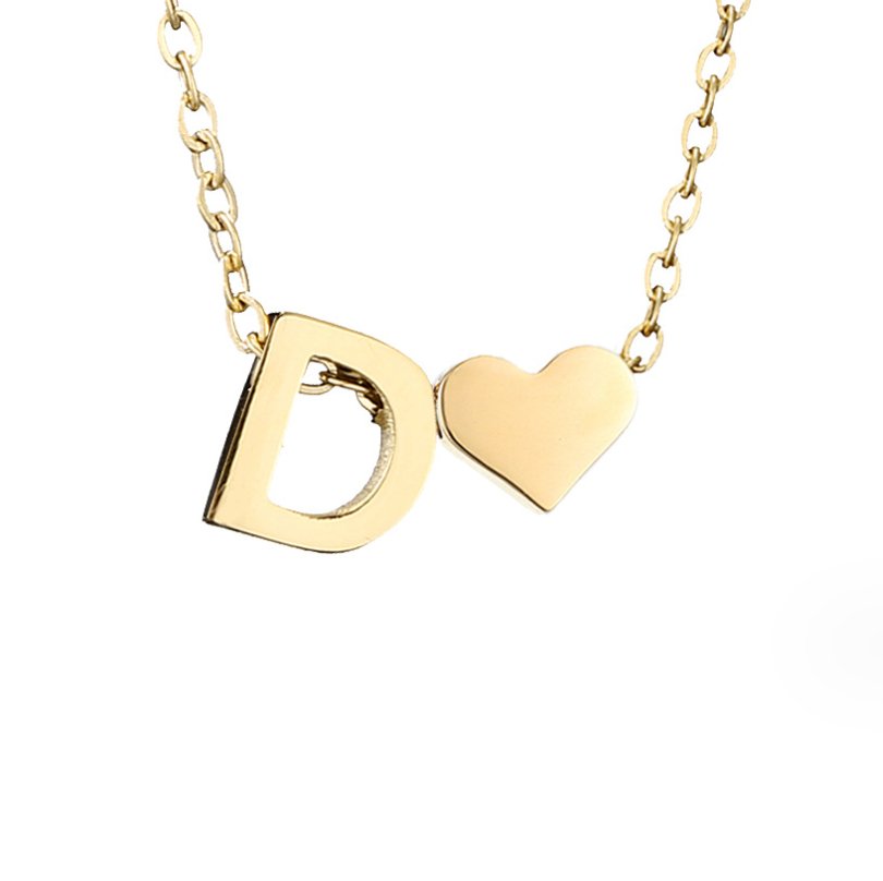 Collana in Oro con Amore e Lettera