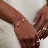 Bracciale a strati in perle d'acqua dolce