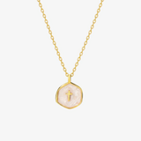 Grazia™ - Collana Mini Croce con Perle