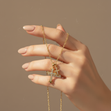 Colombe™ - Collana con pendente a doppia croce