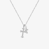 Colombe™ - Collana con pendente a doppia croce