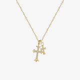Colombe™ - Collana con pendente a doppia croce
