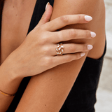 Anello in Foglia d'Oro