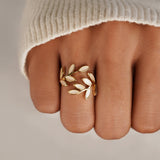 Anello in Foglia d'Oro