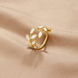 Anello in Foglia d'Oro
