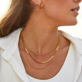 Collana in Acciaio Inossidabile Multi-Layered Oro
