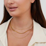 Collana in Acciaio Inossidabile Multi-Layered Oro