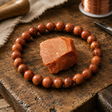Bracciale in Goldstone per Ambizione, Motivazione & Energia Positiva