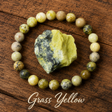 Bracciale in Giada Gialla per Ottimismo, Energia e Protezione