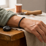 Bracciale in Ematite per Radicamento, Protezione e Concentrazione