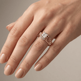 Elvia™ - Anello Retrò in Rame e Zirconio