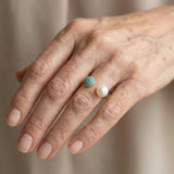 Anello di Bellezza con Perle e Turchese