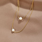 Collana di Perle Stratificate e Sofisticate