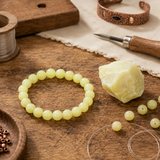 Bracciale in Giada Verde per Fortuna, Abbondanza e Armonia