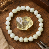 Bracciale in Quarzo Limone per Positività, Ottimismo ed Energia