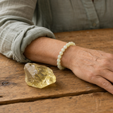 Bracciale in Quarzo Limone per Positività, Ottimismo ed Energia