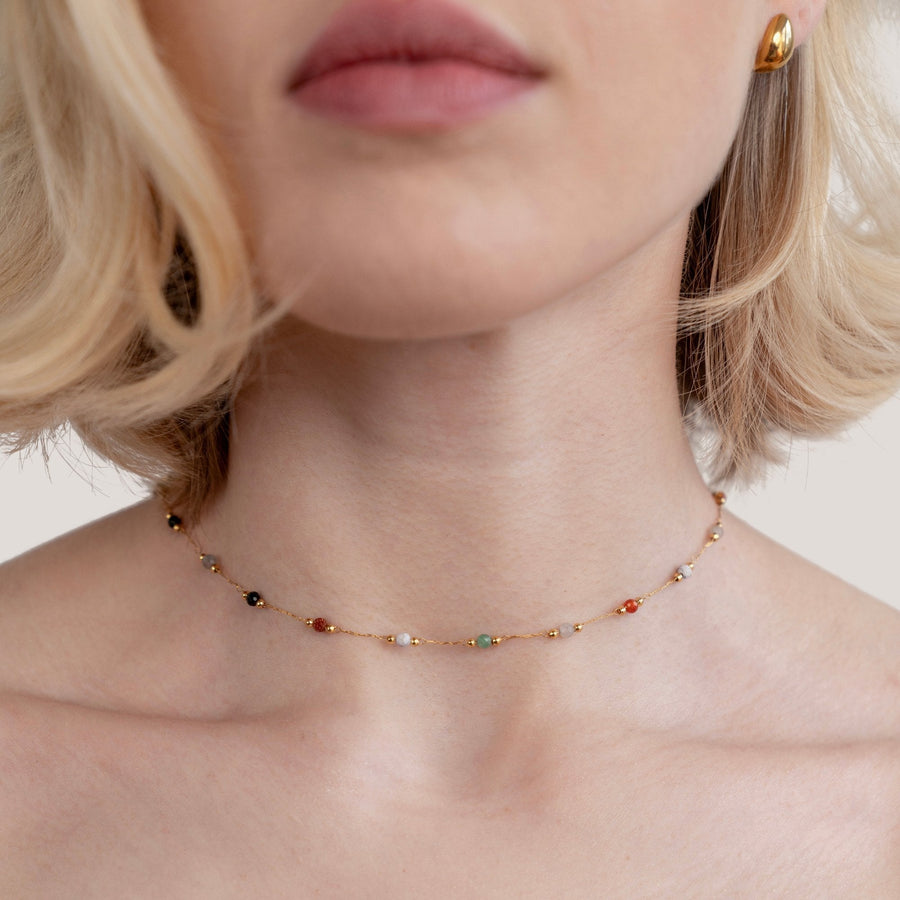 Collana di Pietre con Perline Lulu
