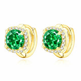 Nadine™ - Emerald Earrings Gold