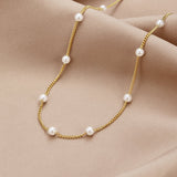 Collana in Perle D'Oro Senza Tempo