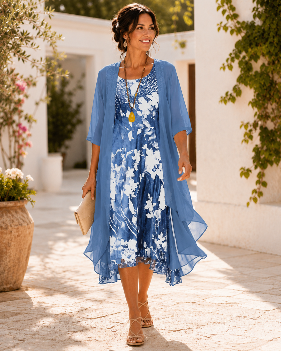 Celestra™ - Vestido ligero de dos capas para mujer