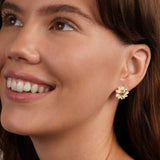 Orecchini Emilia Fiori in oro