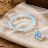 Bracciale in Opale Rosa per Calma, Armonia e Delicato Guarigione Emotiva