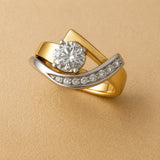 Bicolore Anello Artistico