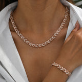 Set Elegante in Vetro con Strass a Coda di Pesce