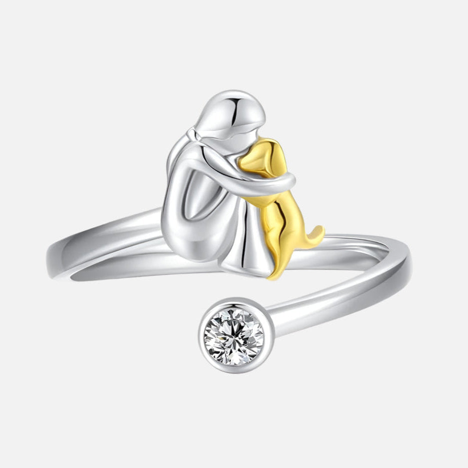 Anillo de Plata de Ley 925 con Circonitas – Ajustable y Hecho a Mano
