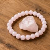 Bracciale in Cristallo Rosa per Amore, Gioia e Calore Emotivo