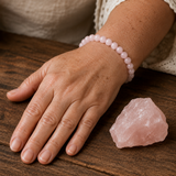 Bracciale in Cristallo Rosa per Amore, Gioia e Calore Emotivo