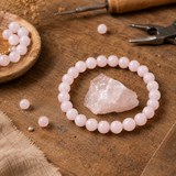 Bracciale in Cristallo Rosa per Amore, Gioia e Calore Emotivo