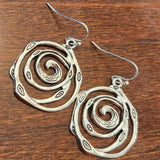 Labirinto Orecchini Vintage in Argento