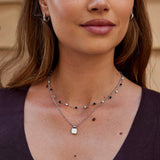 Collana di Pietre Perlate Silver Lulu Midnight